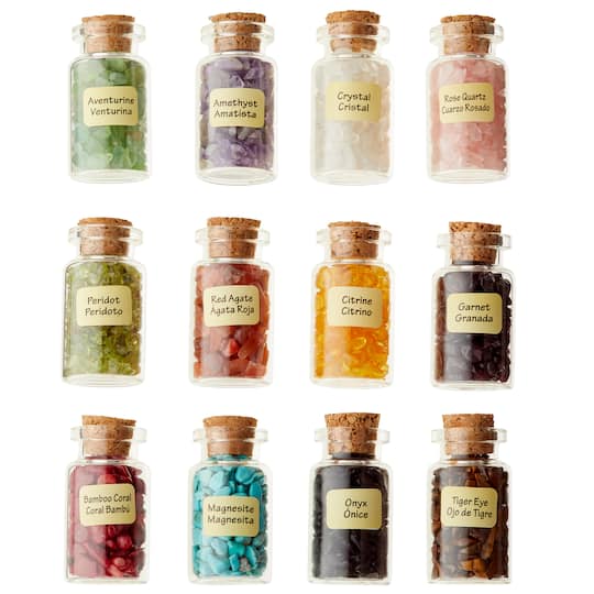 6 Pack: Bottles of Gemstones by Bead Landing&#x2122;, 0.2oz.